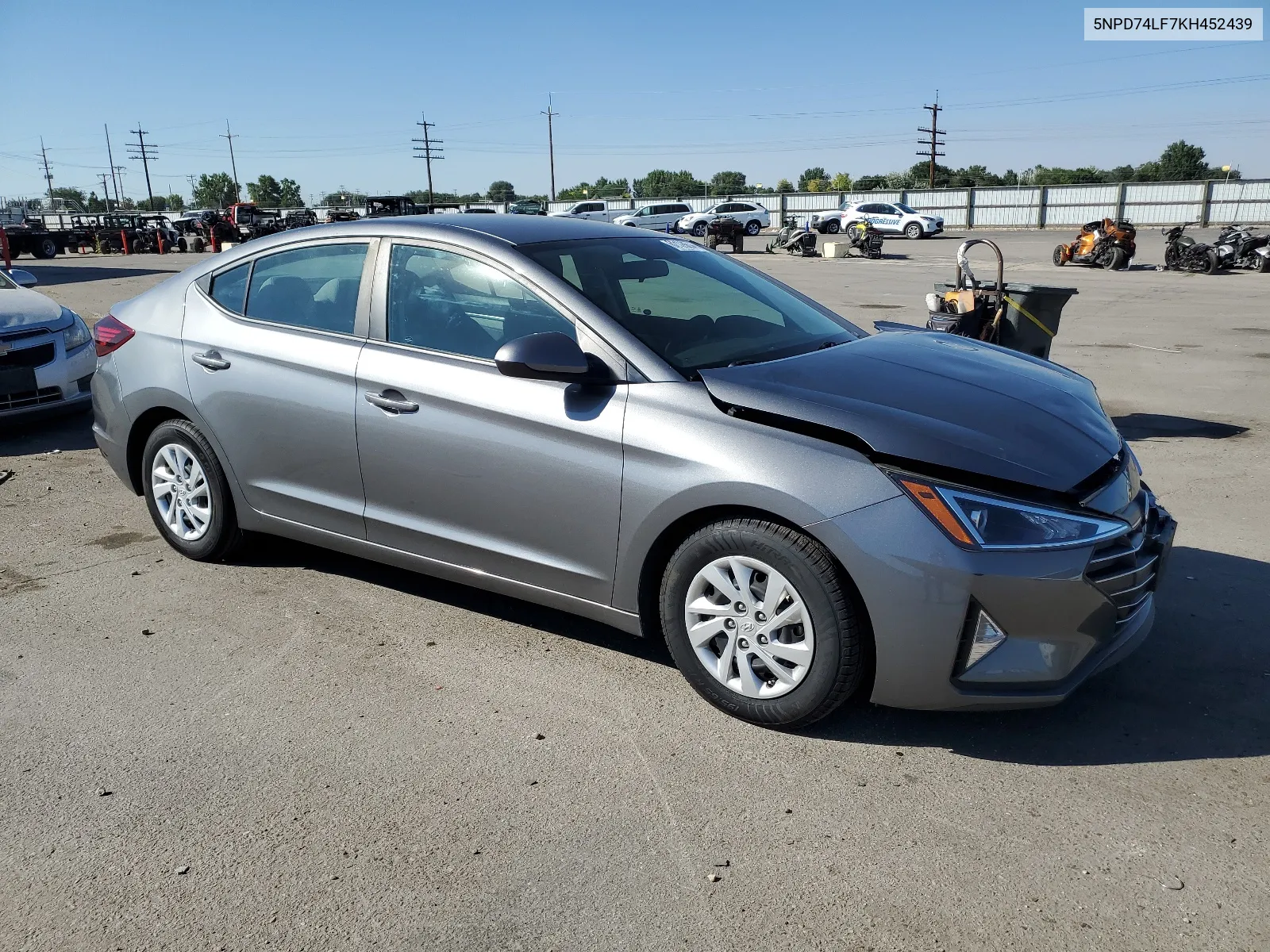 2019 Hyundai Elantra Se VIN: 5NPD74LF7KH452439 Lot: 62128614