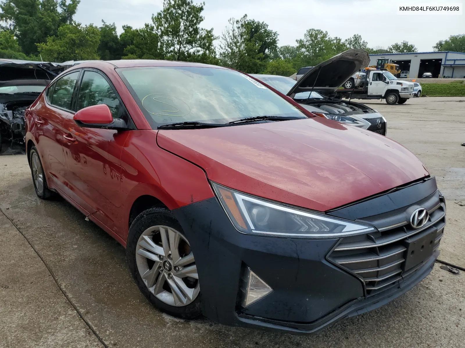 KMHD84LF6KU749698 2019 Hyundai Elantra Sel