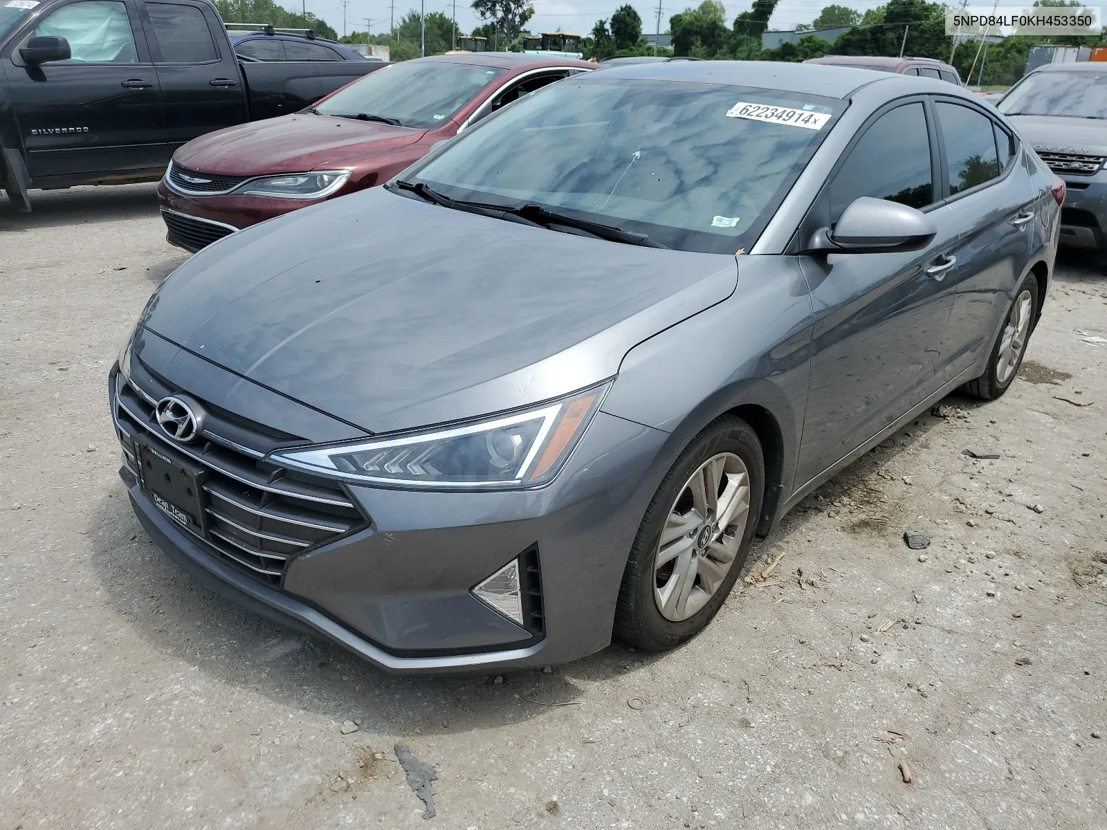 2019 Hyundai Elantra Sel VIN: 5NPD84LF0KH453350 Lot: 62234914