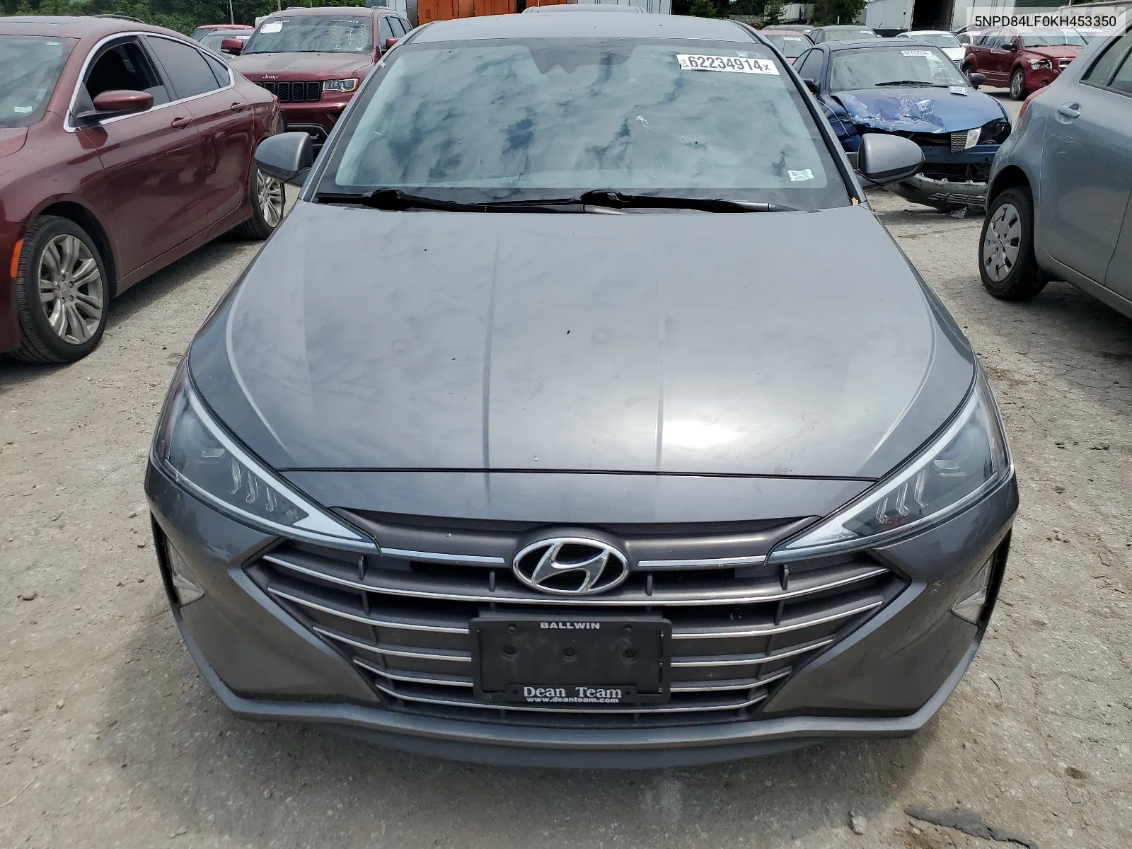 2019 Hyundai Elantra Sel VIN: 5NPD84LF0KH453350 Lot: 62234914