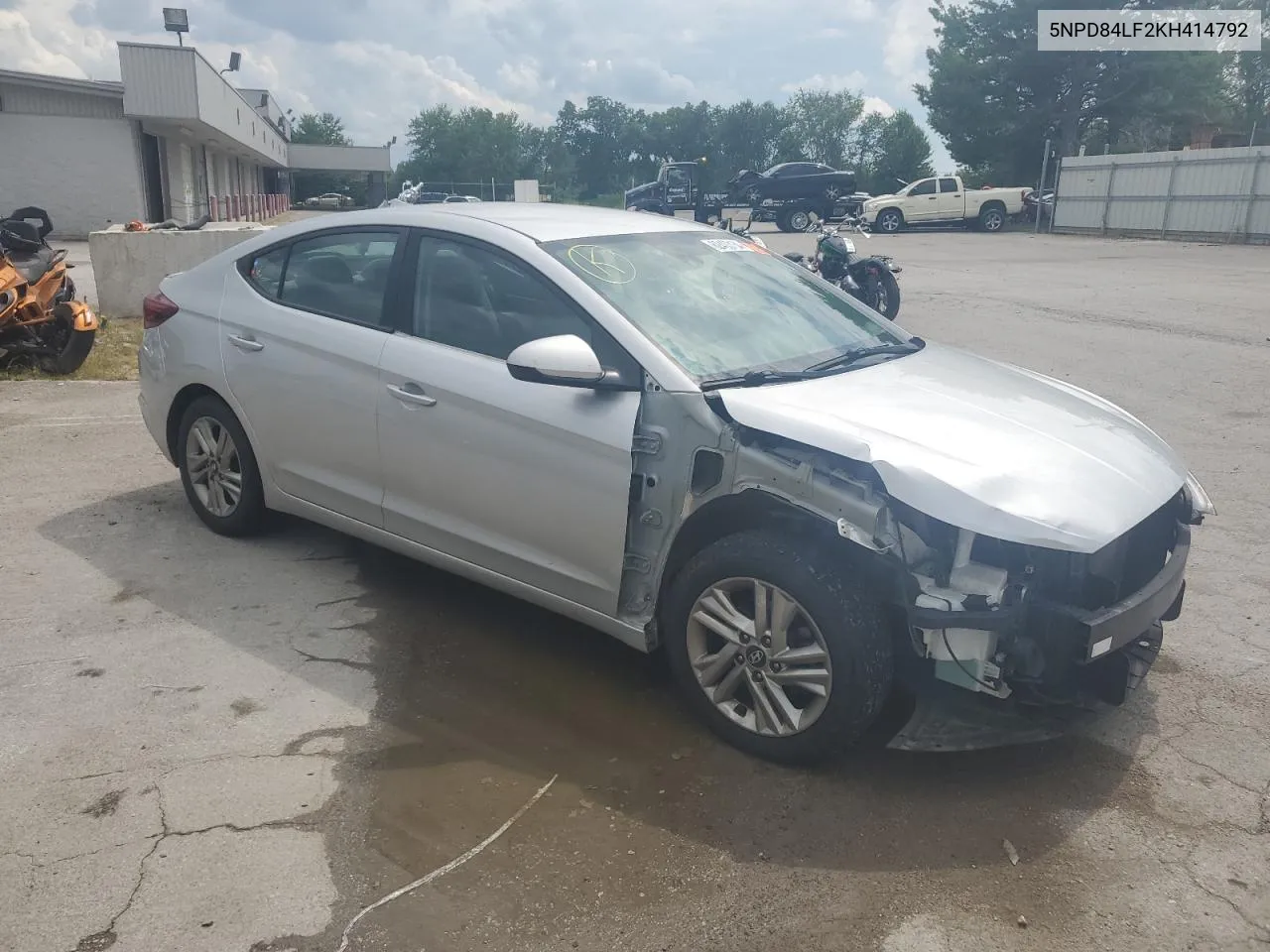 2019 Hyundai Elantra Sel VIN: 5NPD84LF2KH414792 Lot: 62403134