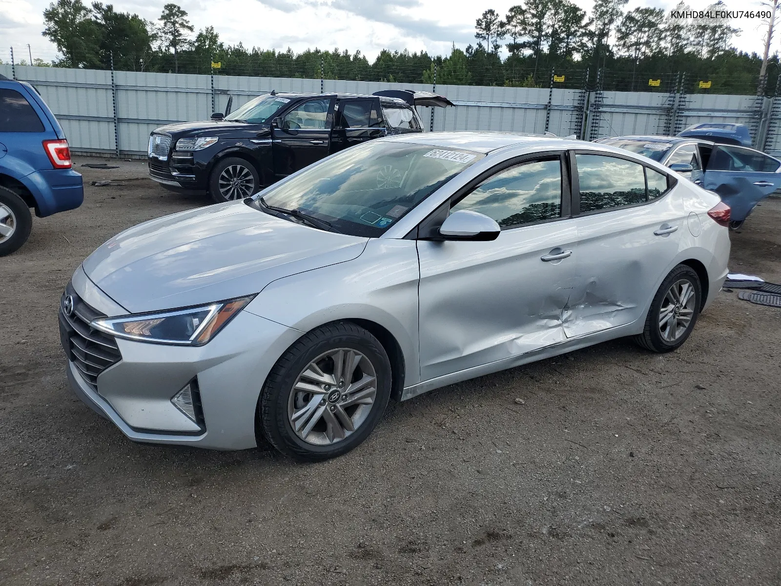 2019 Hyundai Elantra Sel VIN: KMHD84LF0KU746490 Lot: 62412124