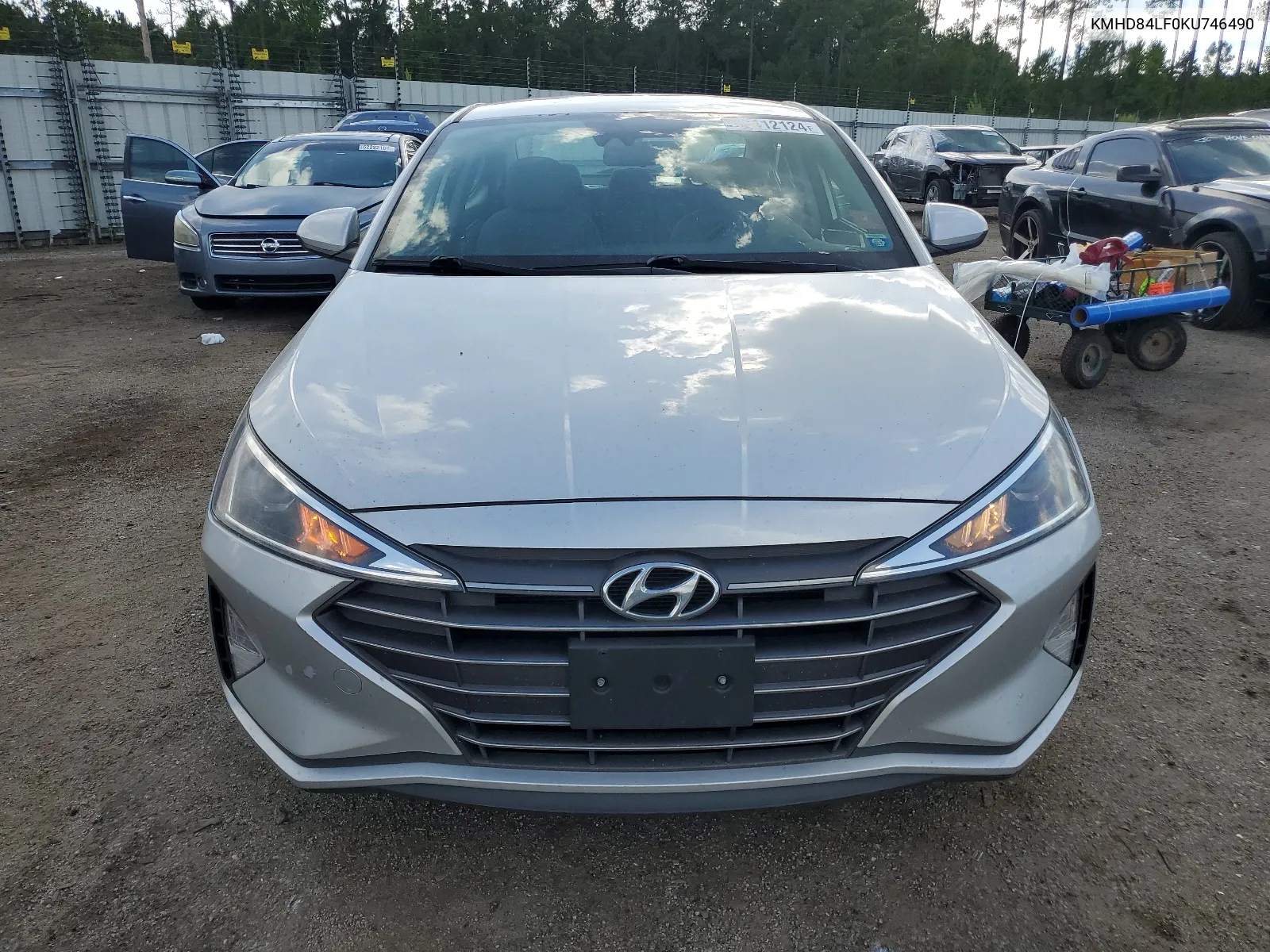 2019 Hyundai Elantra Sel VIN: KMHD84LF0KU746490 Lot: 62412124