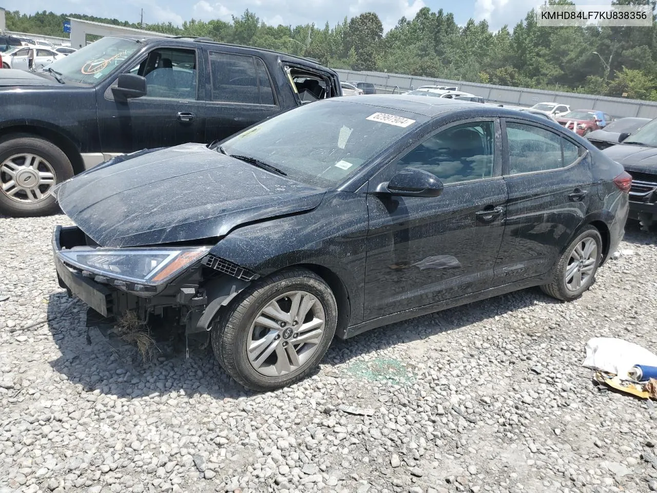 2019 Hyundai Elantra Sel VIN: KMHD84LF7KU838356 Lot: 62997904