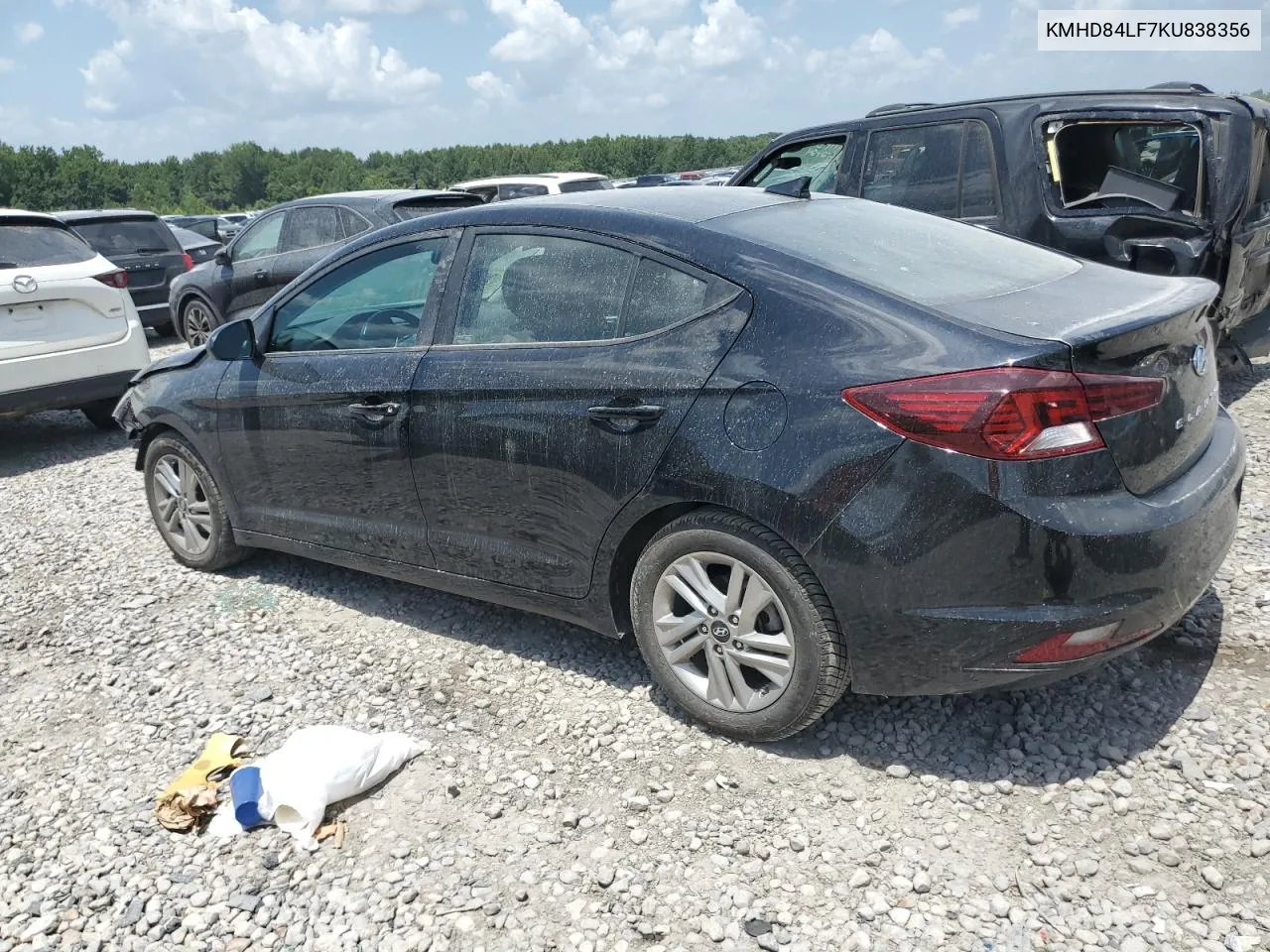 2019 Hyundai Elantra Sel VIN: KMHD84LF7KU838356 Lot: 62997904