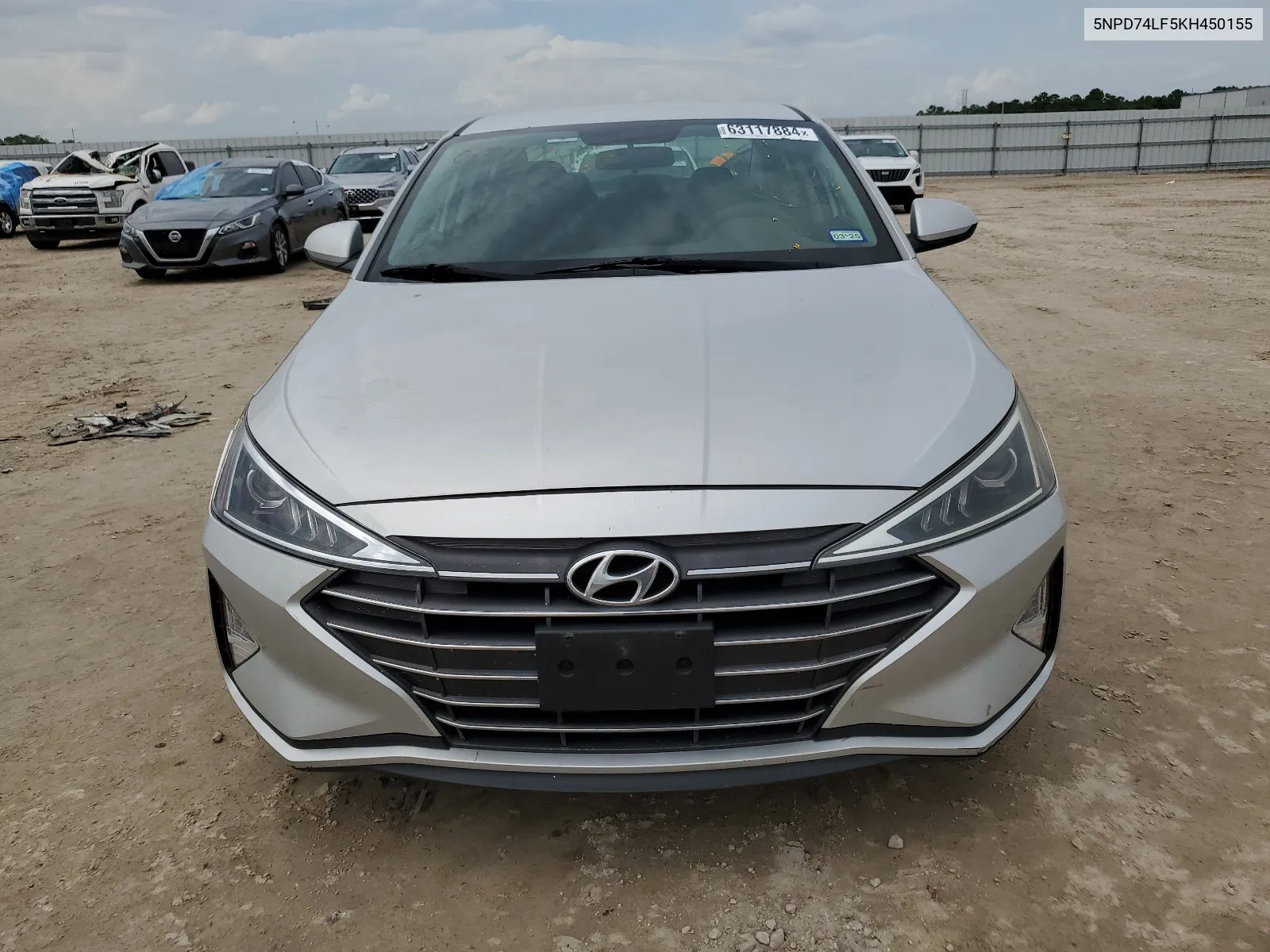 2019 Hyundai Elantra Se VIN: 5NPD74LF5KH450155 Lot: 63117884