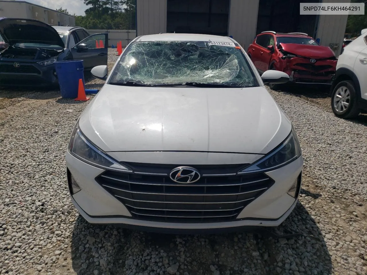 2019 Hyundai Elantra Se VIN: 5NPD74LF6KH464291 Lot: 63123474