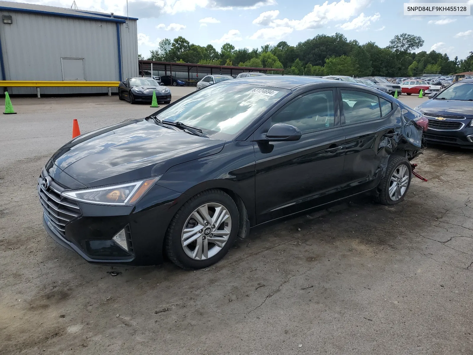 2019 Hyundai Elantra Sel VIN: 5NPD84LF9KH455128 Lot: 63124694