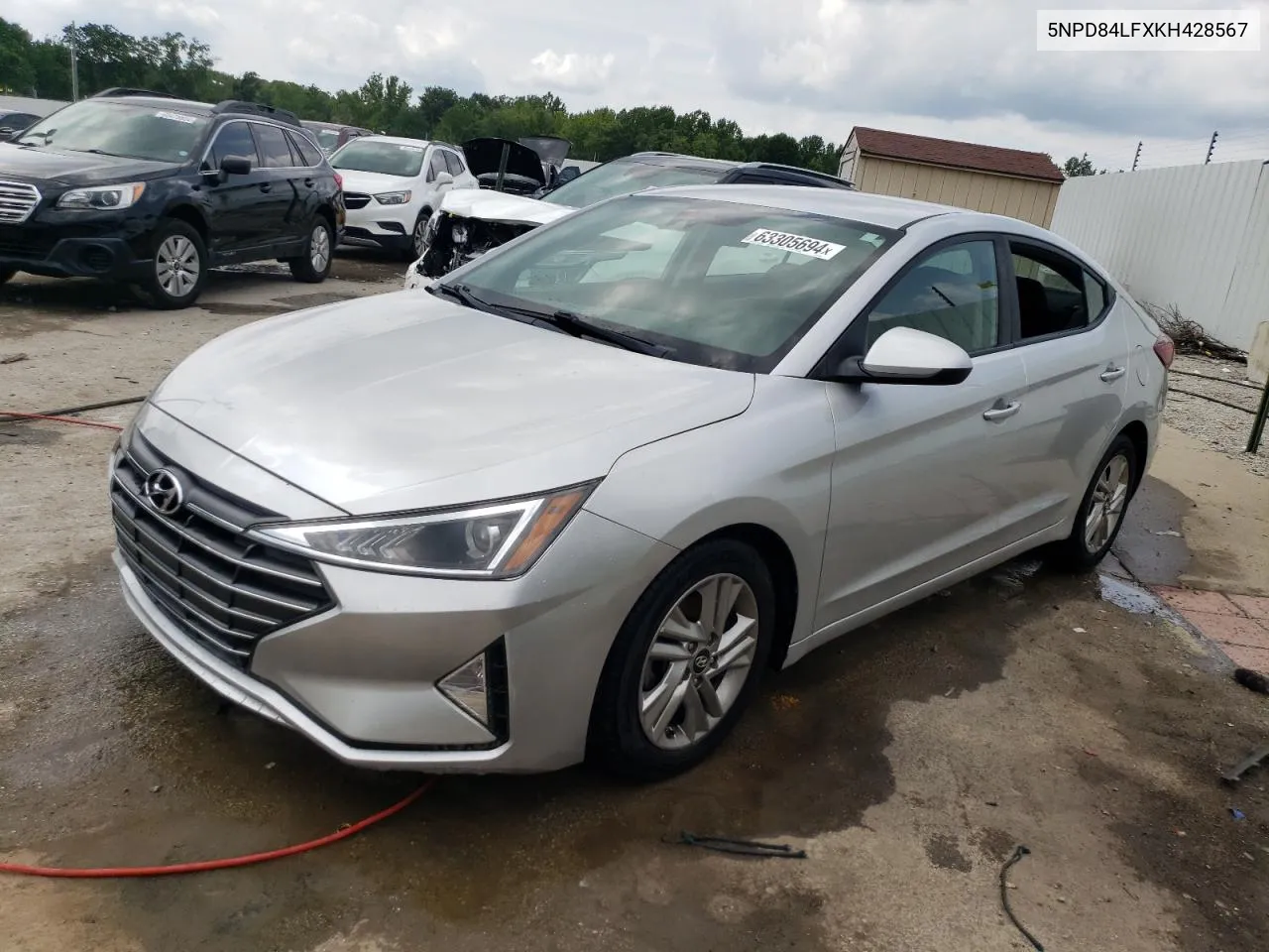 2019 Hyundai Elantra Sel VIN: 5NPD84LFXKH428567 Lot: 63305694