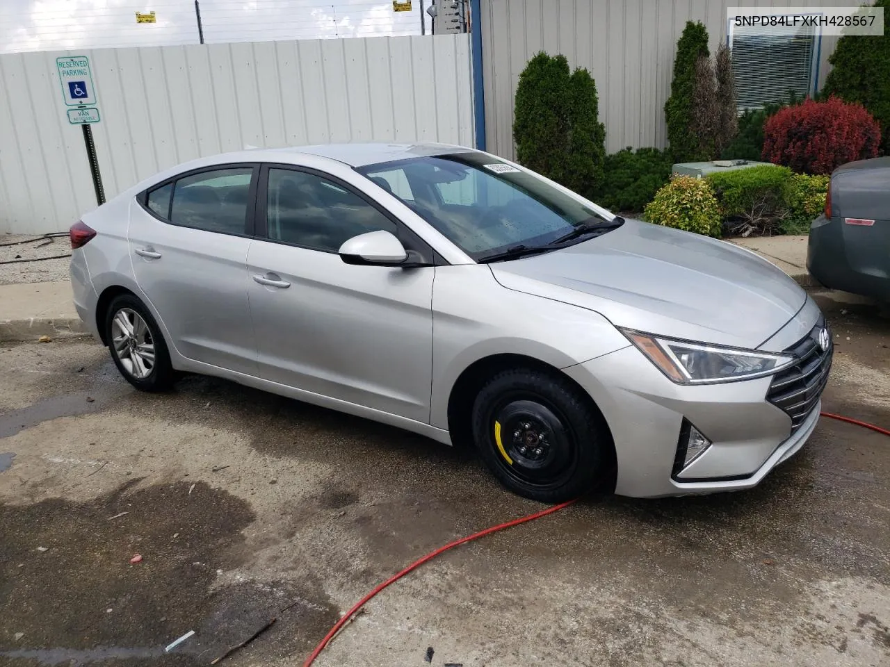 2019 Hyundai Elantra Sel VIN: 5NPD84LFXKH428567 Lot: 63305694