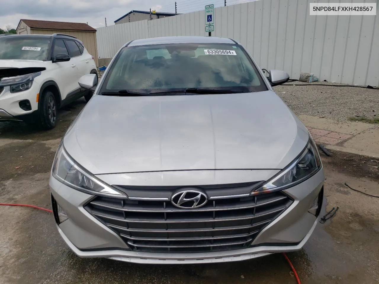 2019 Hyundai Elantra Sel VIN: 5NPD84LFXKH428567 Lot: 63305694