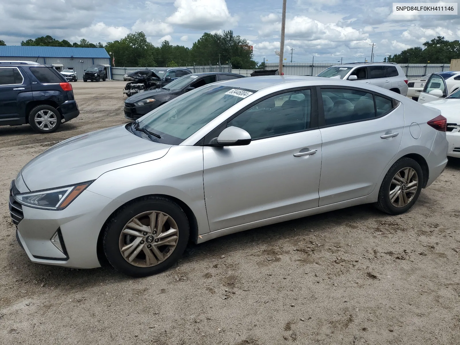 2019 Hyundai Elantra Sel VIN: 5NPD84LF0KH411146 Lot: 63446004