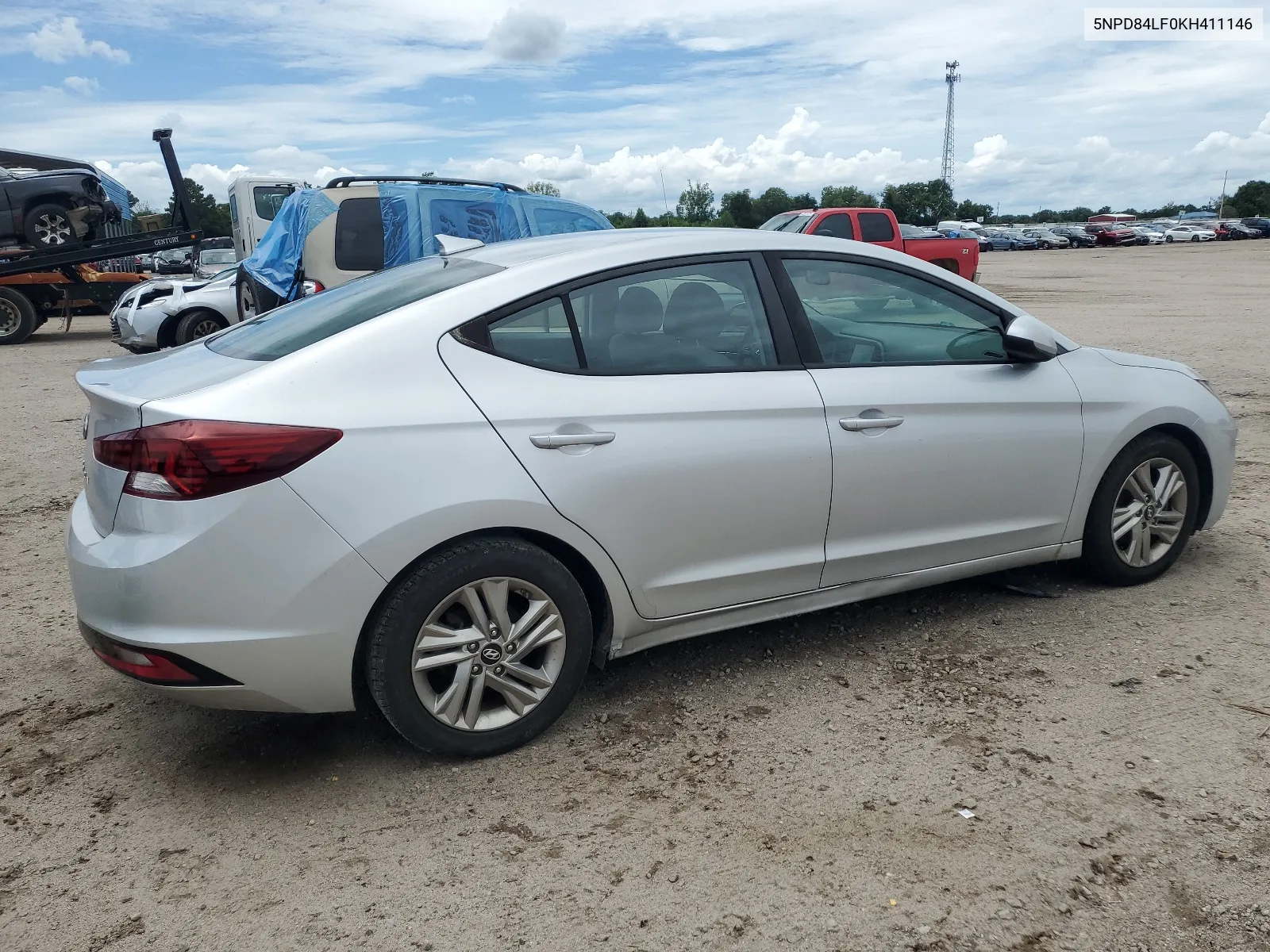 2019 Hyundai Elantra Sel VIN: 5NPD84LF0KH411146 Lot: 63446004