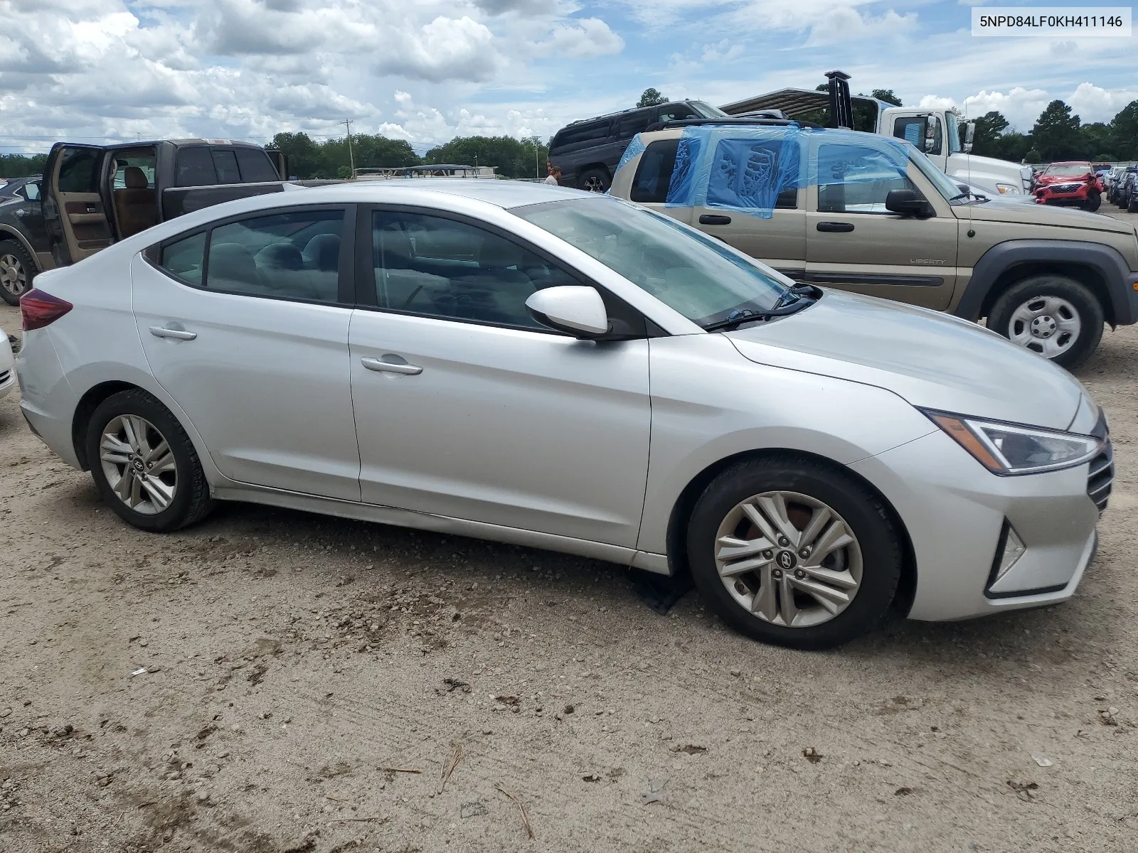 2019 Hyundai Elantra Sel VIN: 5NPD84LF0KH411146 Lot: 63446004