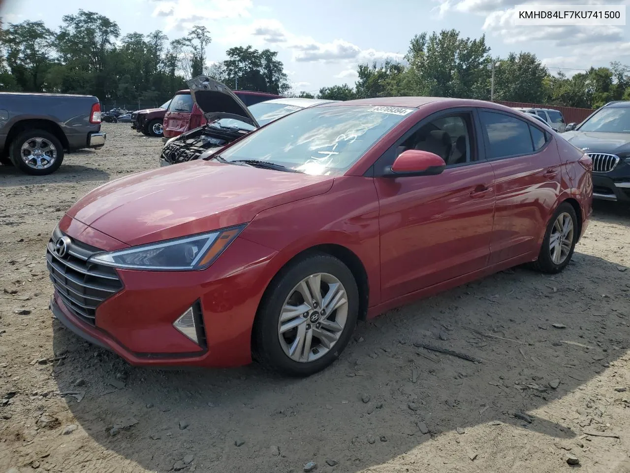 KMHD84LF7KU741500 2019 Hyundai Elantra Sel