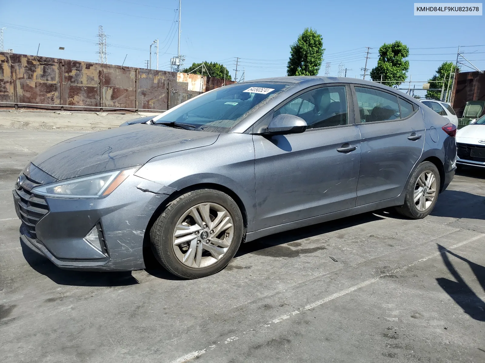 KMHD84LF9KU823678 2019 Hyundai Elantra Sel