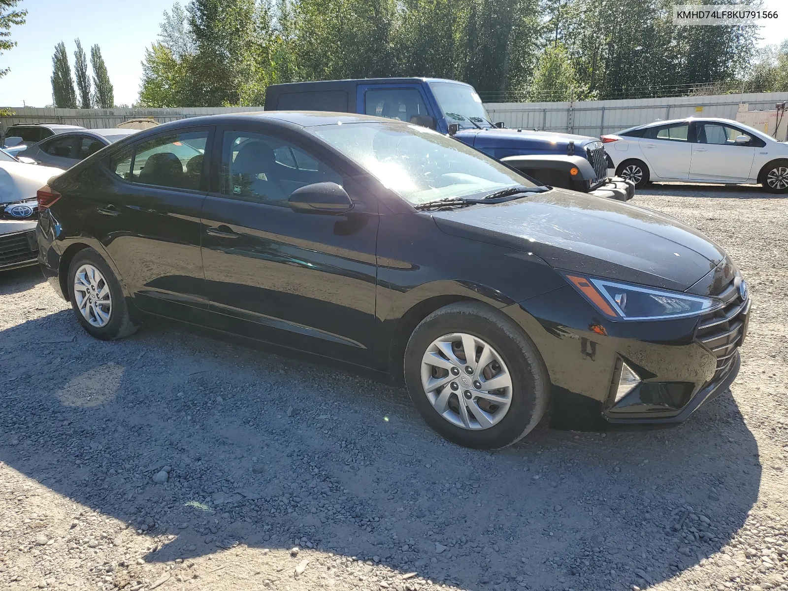 2019 Hyundai Elantra Se VIN: KMHD74LF8KU791566 Lot: 64166564