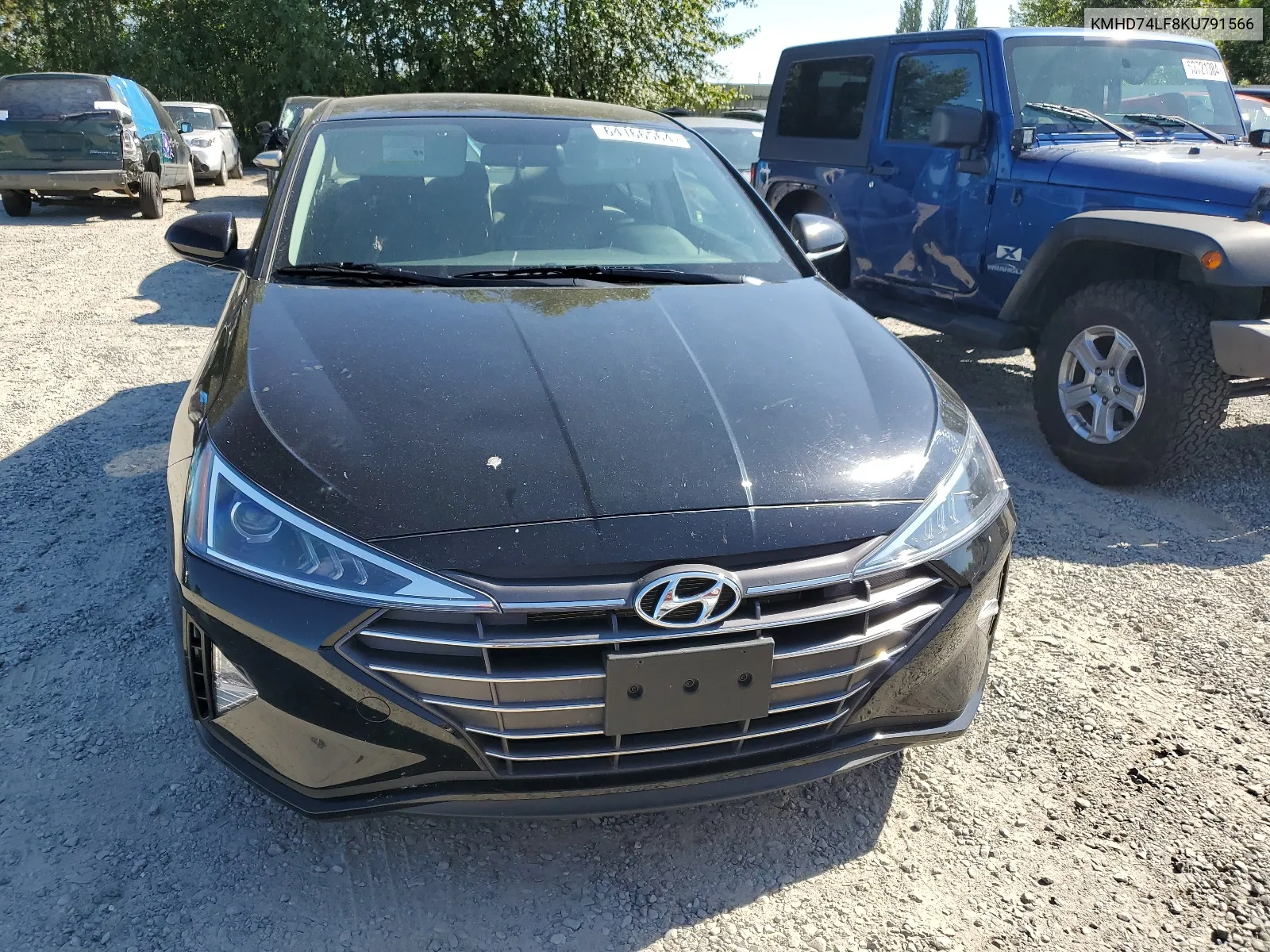 2019 Hyundai Elantra Se VIN: KMHD74LF8KU791566 Lot: 64166564