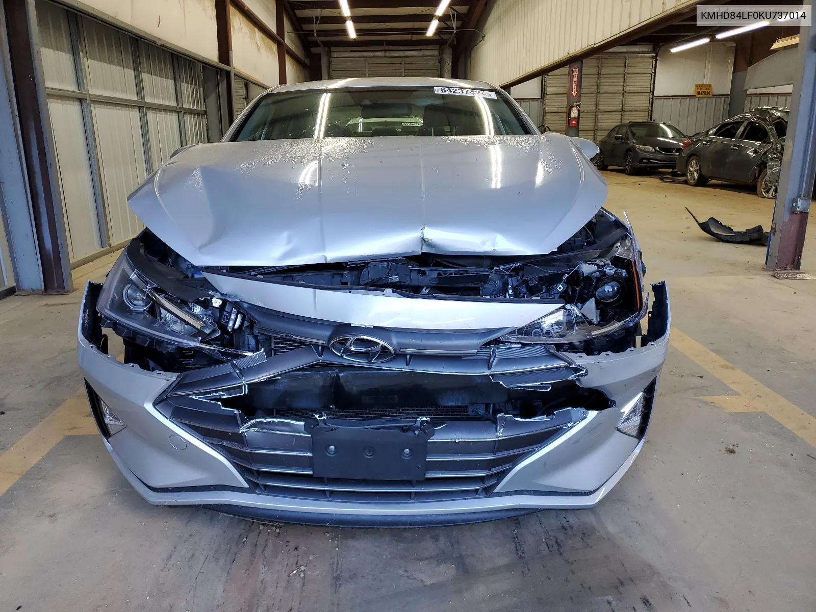 2019 Hyundai Elantra Sel VIN: KMHD84LF0KU737014 Lot: 64237424