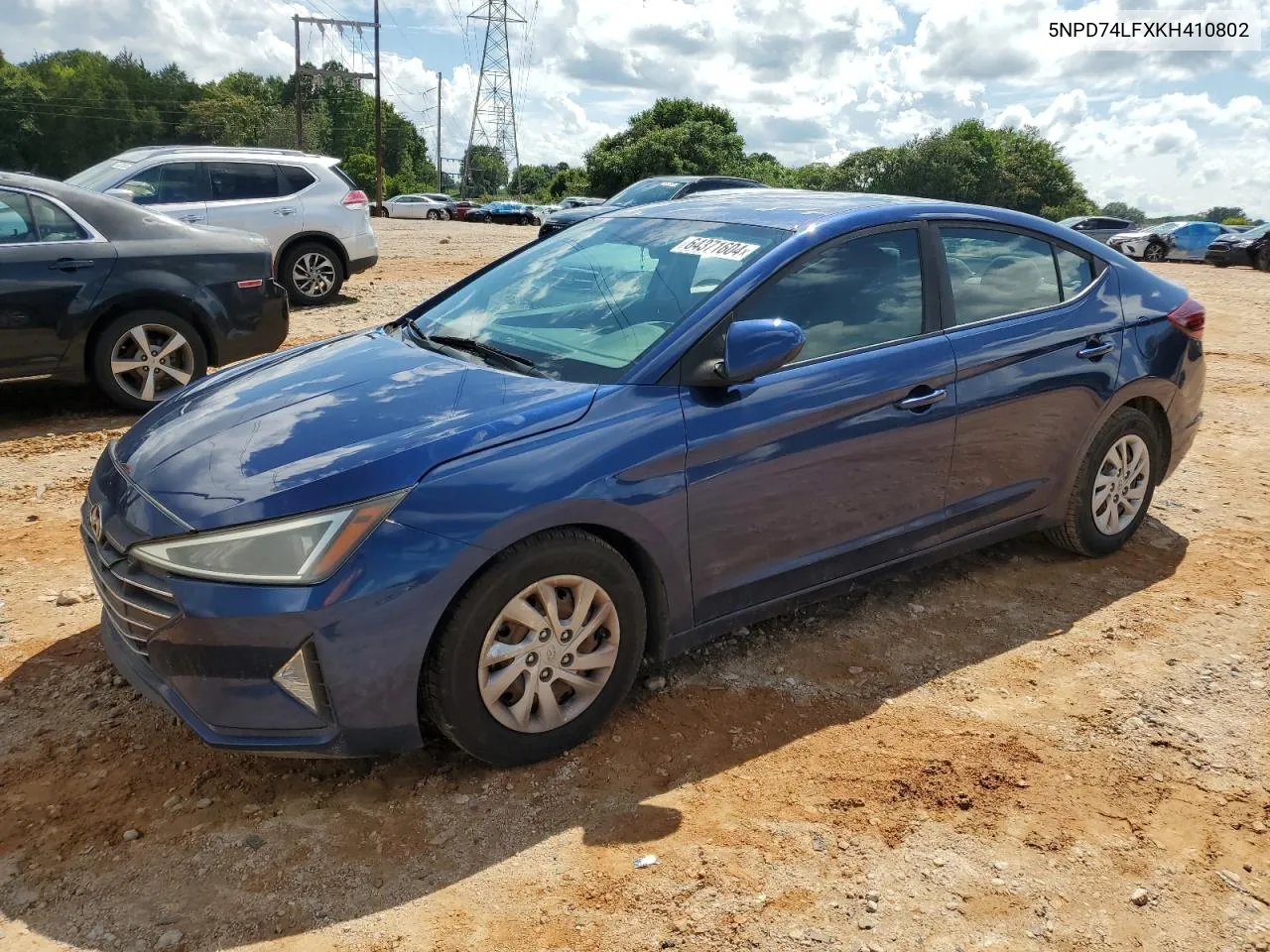 5NPD74LFXKH410802 2019 Hyundai Elantra Se