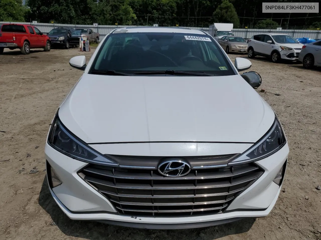 2019 Hyundai Elantra Sel VIN: 5NPD84LF3KH477061 Lot: 64442074