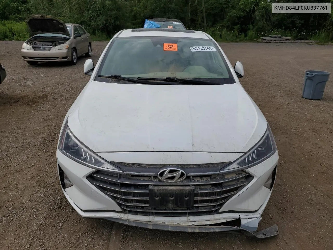 2019 Hyundai Elantra Sel VIN: KMHD84LF0KU837761 Lot: 64458744