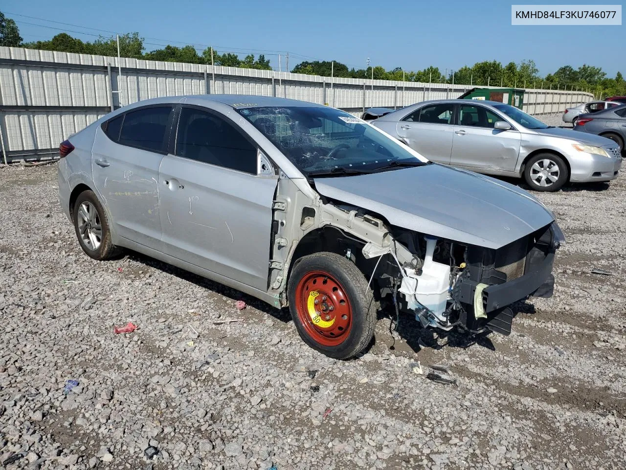 KMHD84LF3KU746077 2019 Hyundai Elantra Sel