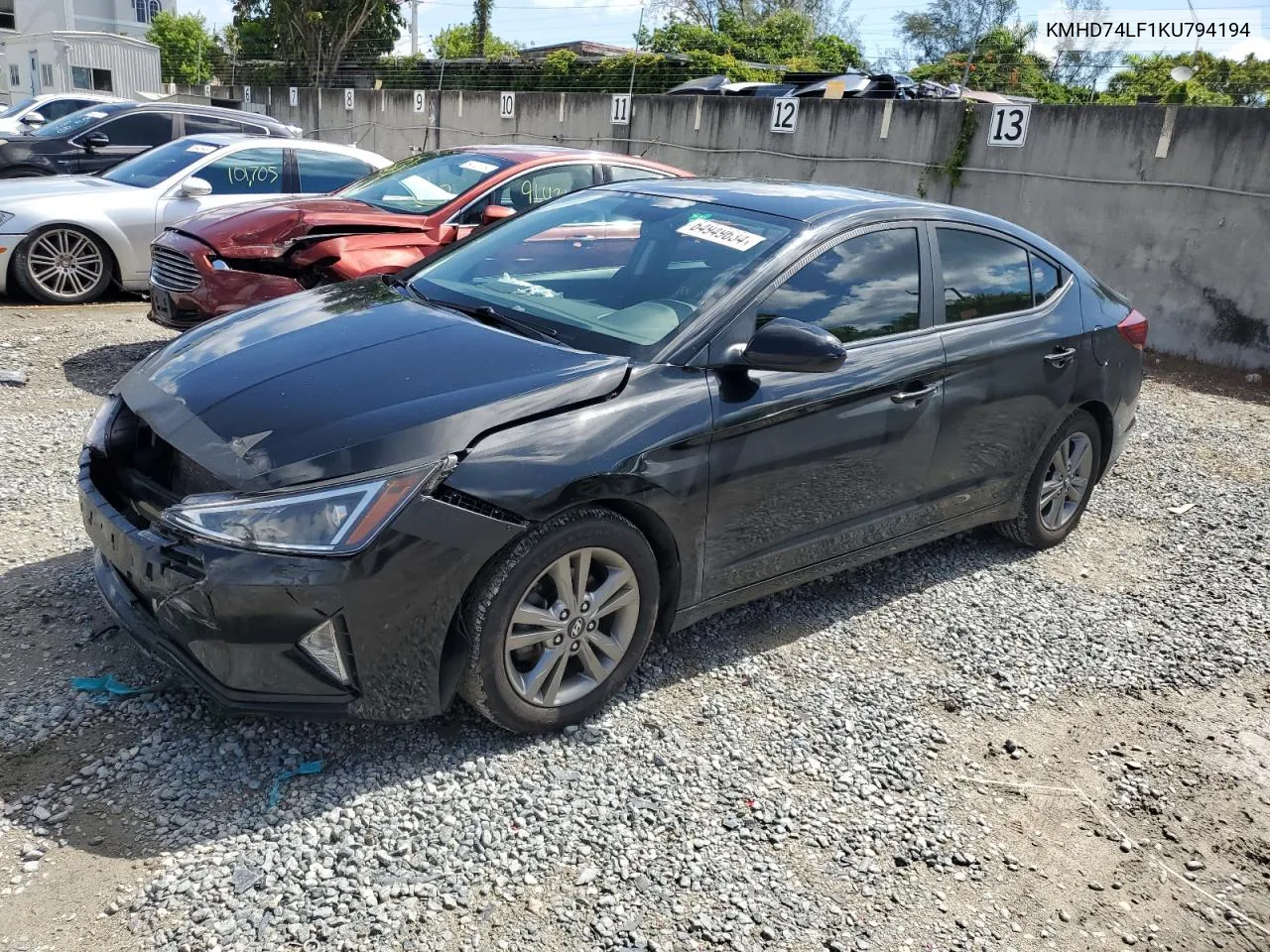 2019 Hyundai Elantra Se VIN: KMHD74LF1KU794194 Lot: 64949634