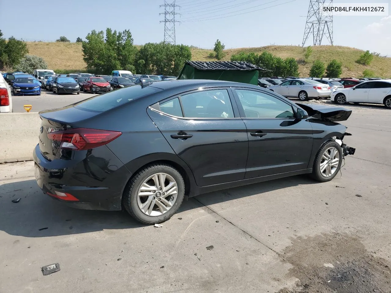 2019 Hyundai Elantra Sel VIN: 5NPD84LF4KH412672 Lot: 65004834