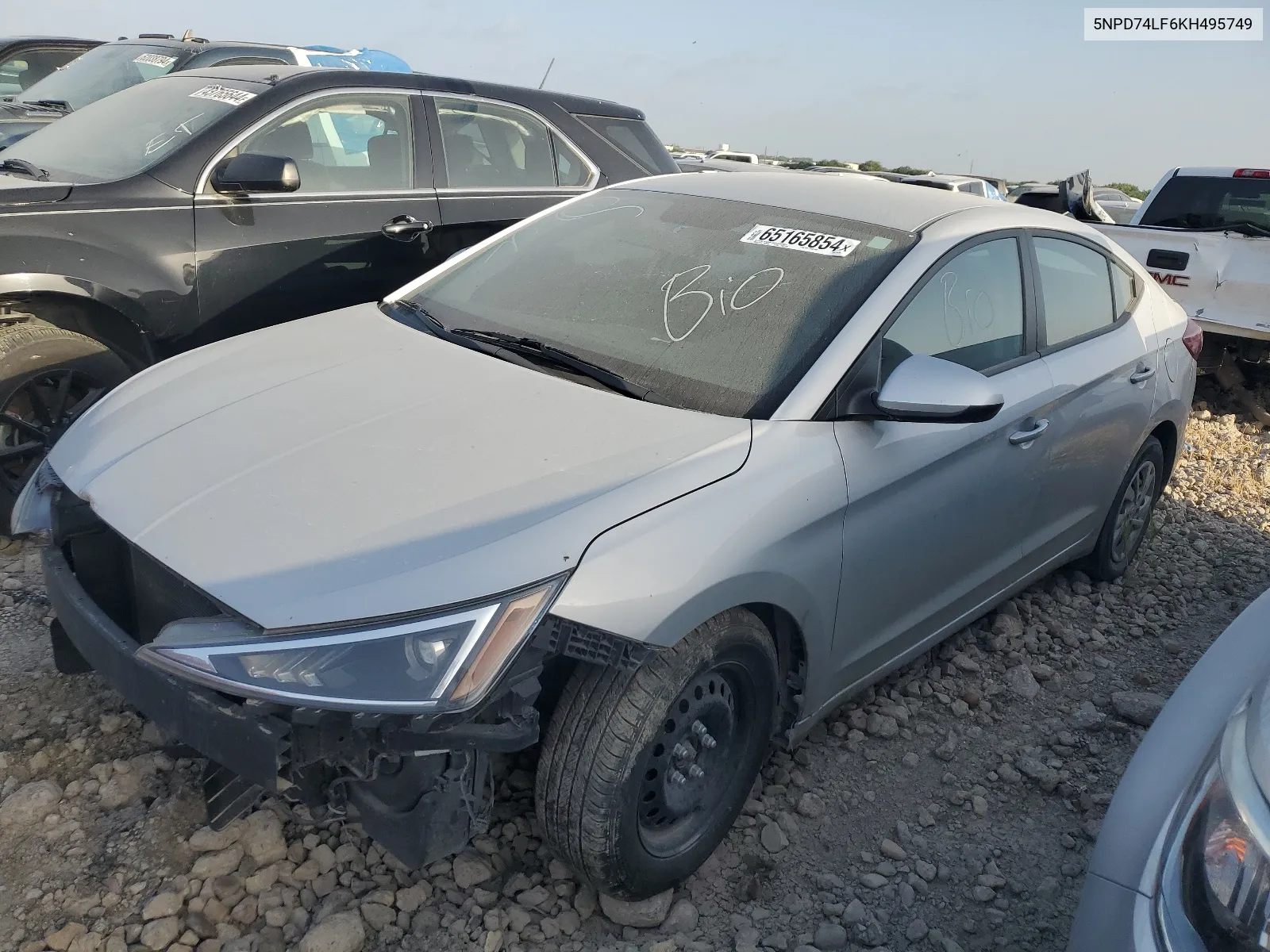 2019 Hyundai Elantra Se VIN: 5NPD74LF6KH495749 Lot: 65165854