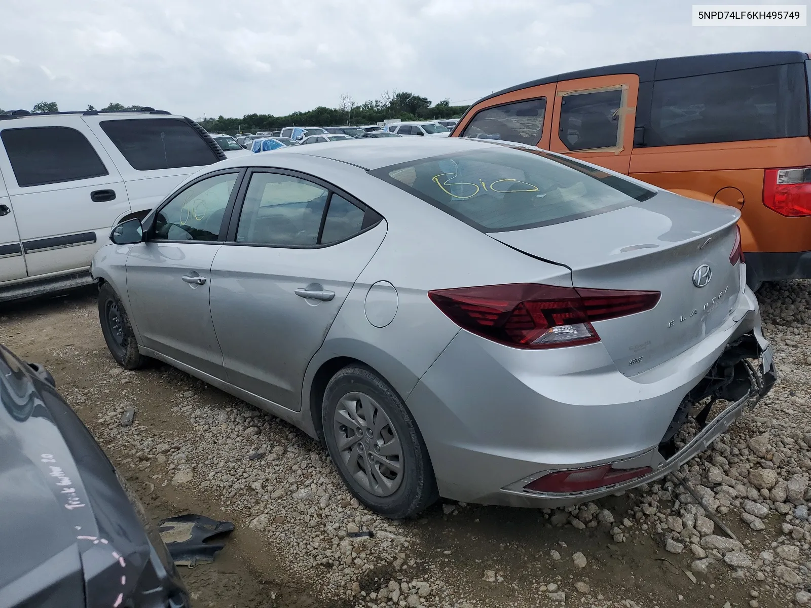 2019 Hyundai Elantra Se VIN: 5NPD74LF6KH495749 Lot: 65165854