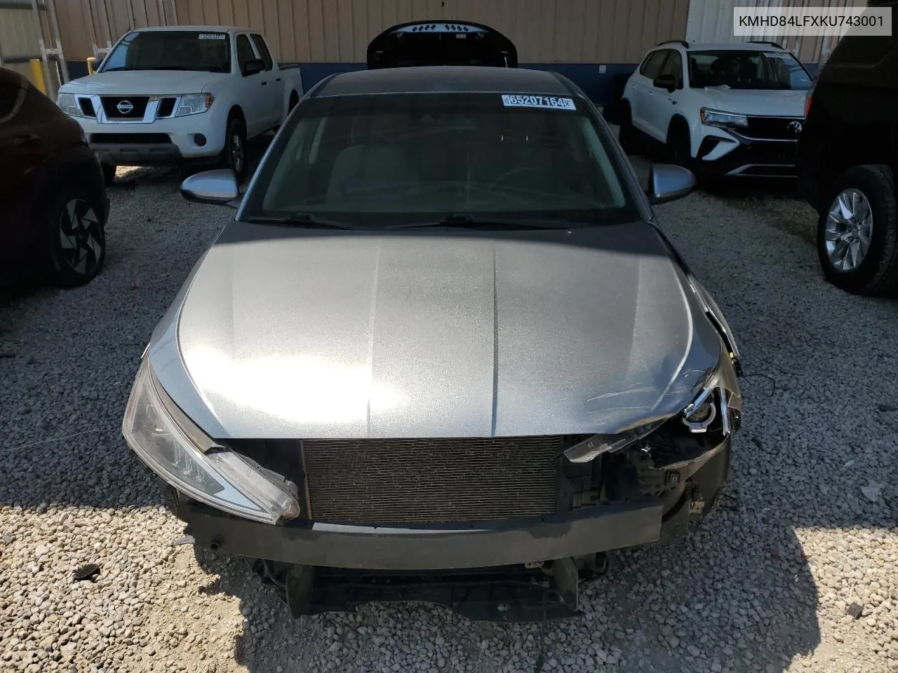 KMHD84LFXKU743001 2019 Hyundai Elantra Sel