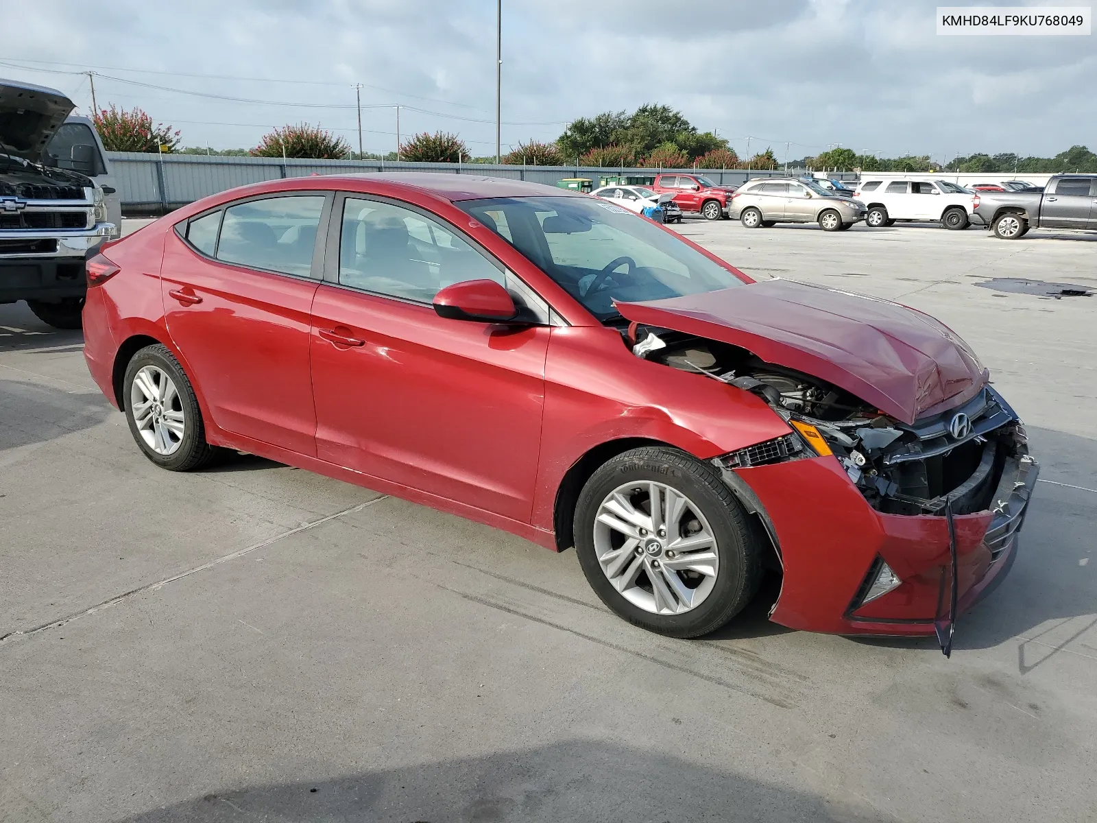 KMHD84LF9KU768049 2019 Hyundai Elantra Sel