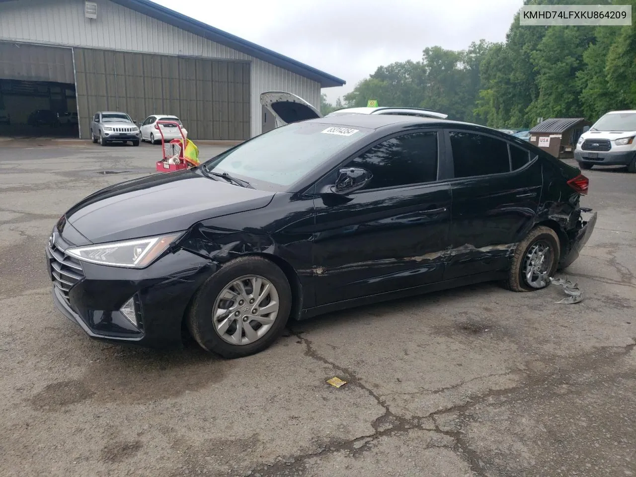 2019 Hyundai Elantra Se VIN: KMHD74LFXKU864209 Lot: 65314354