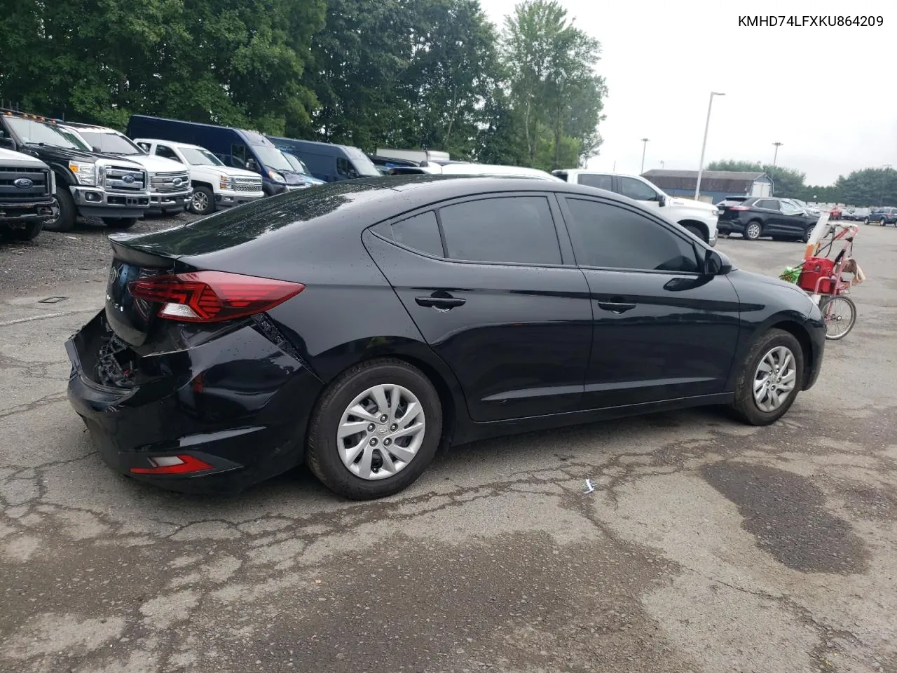 2019 Hyundai Elantra Se VIN: KMHD74LFXKU864209 Lot: 65314354