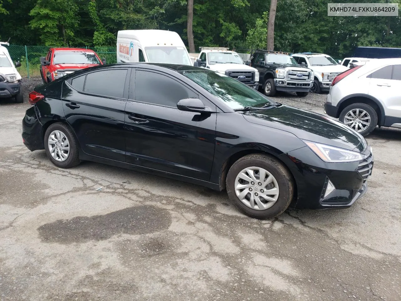 2019 Hyundai Elantra Se VIN: KMHD74LFXKU864209 Lot: 65314354