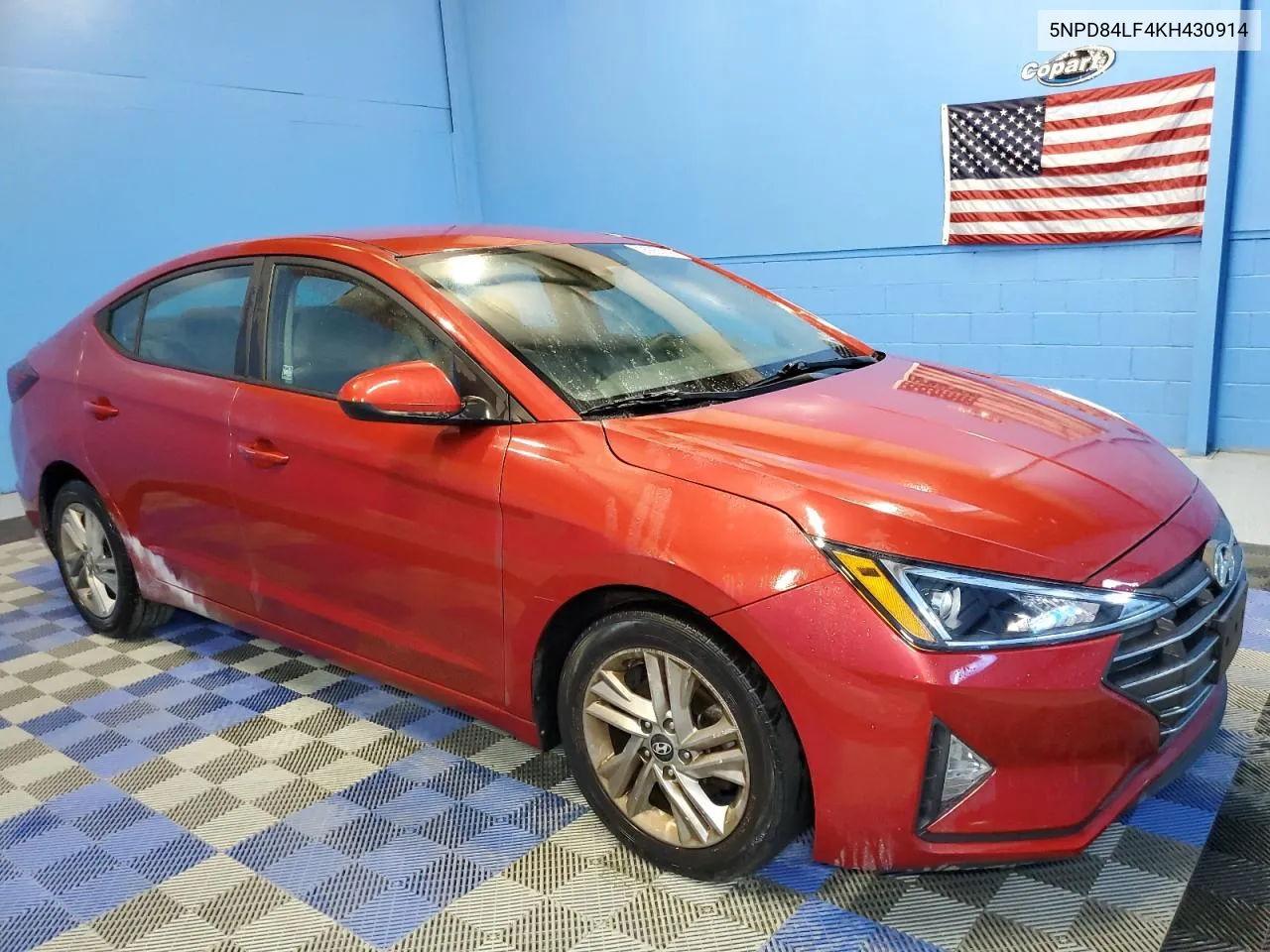 2019 Hyundai Elantra Sel VIN: 5NPD84LF4KH430914 Lot: 65553924