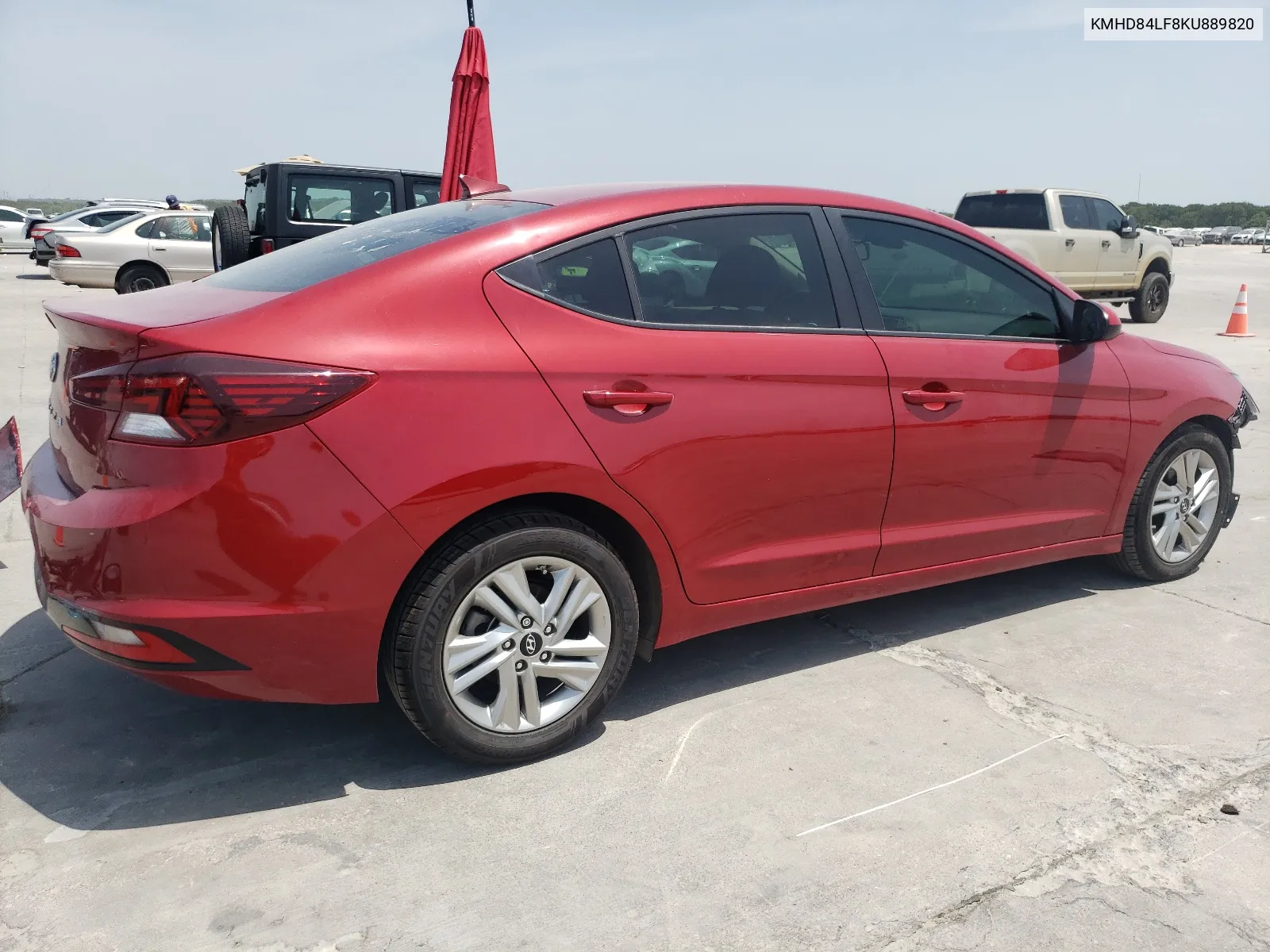 KMHD84LF8KU889820 2019 Hyundai Elantra Sel