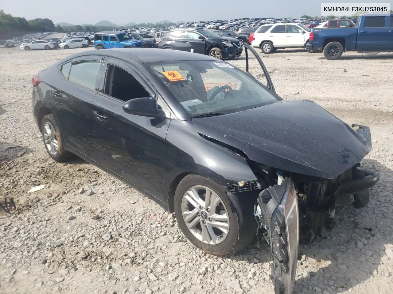 KMHD84LF3KU753045 2019 Hyundai Elantra Sel