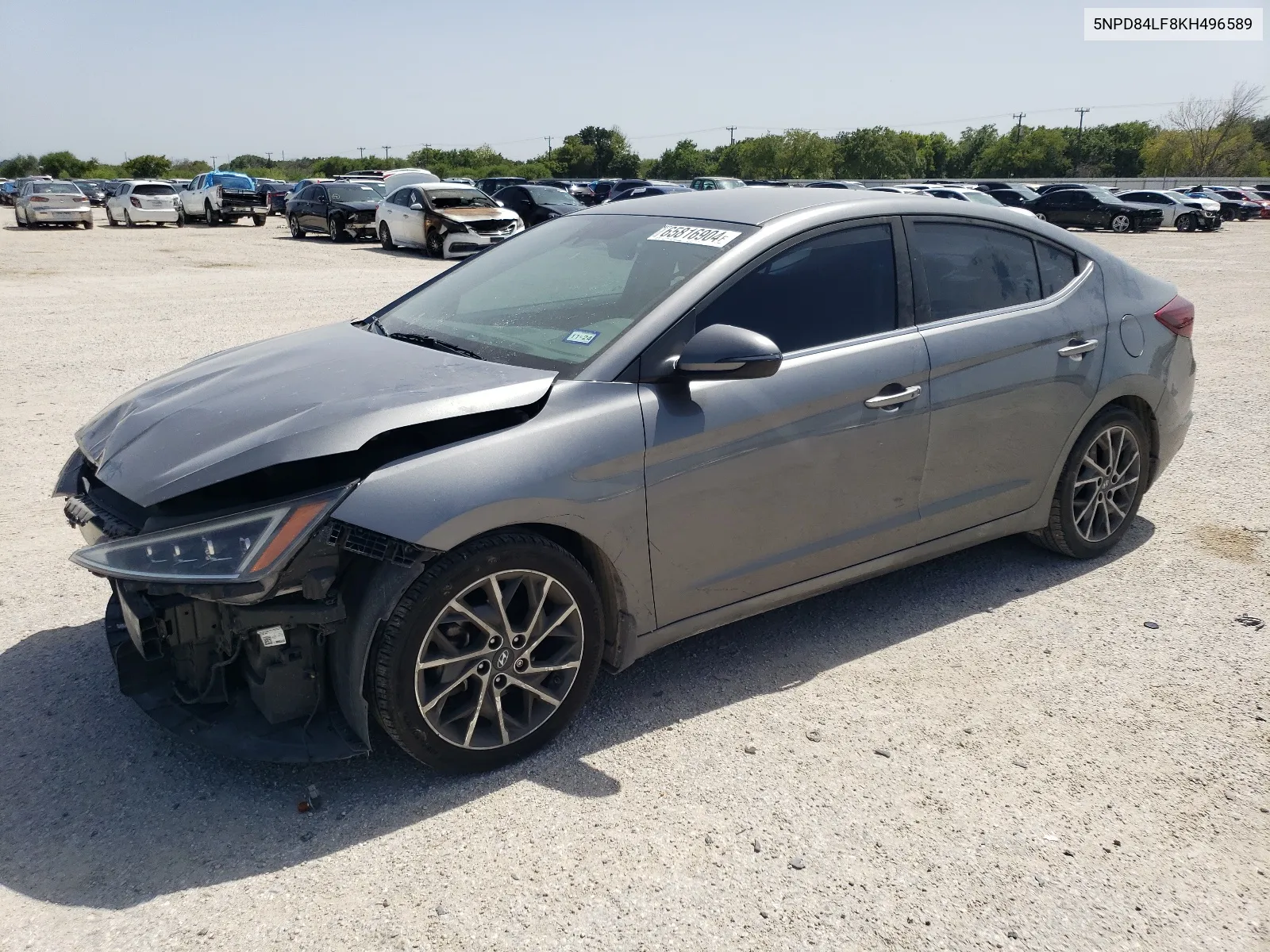 5NPD84LF8KH496589 2019 Hyundai Elantra Sel