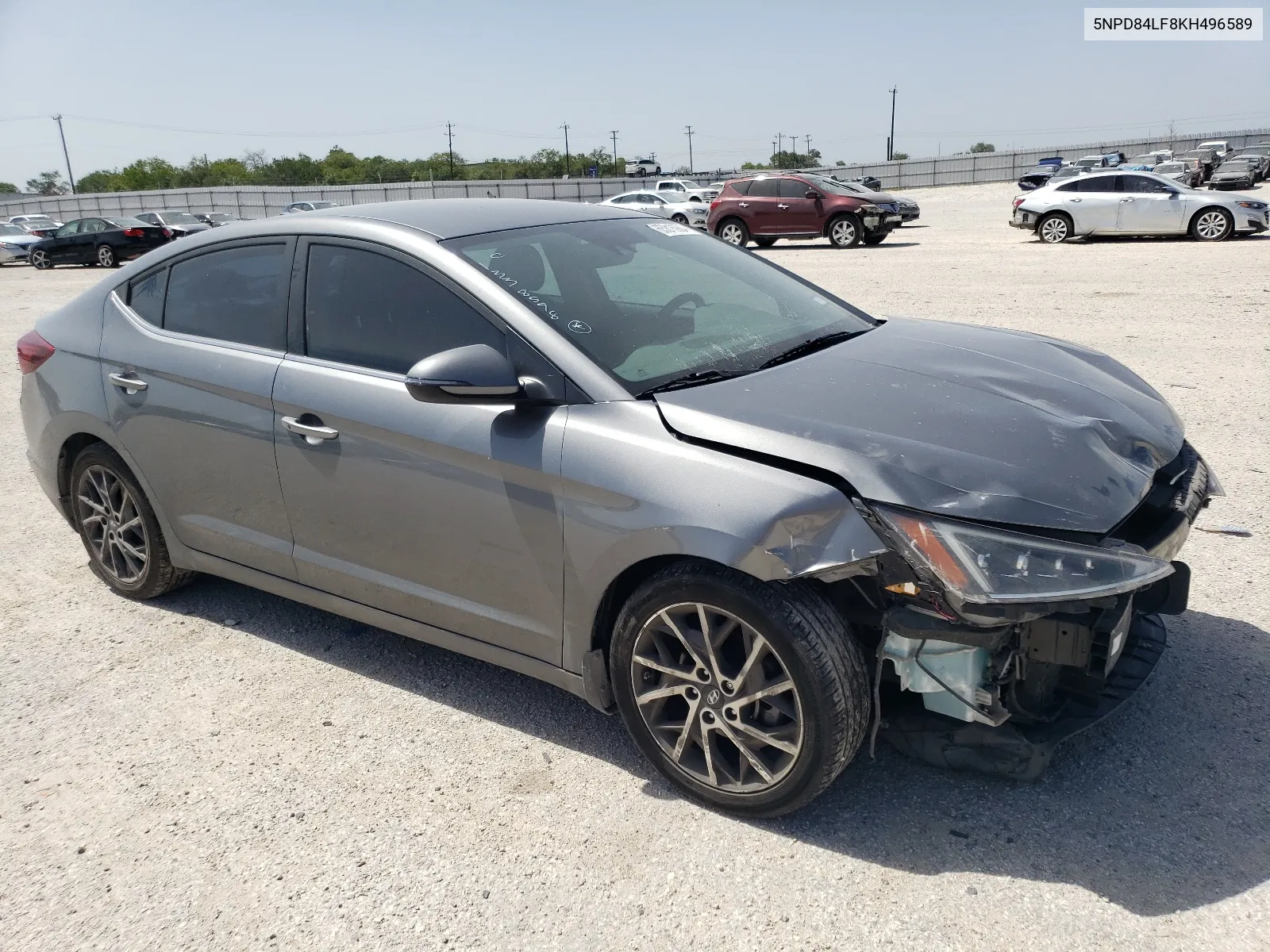 2019 Hyundai Elantra Sel VIN: 5NPD84LF8KH496589 Lot: 65816904