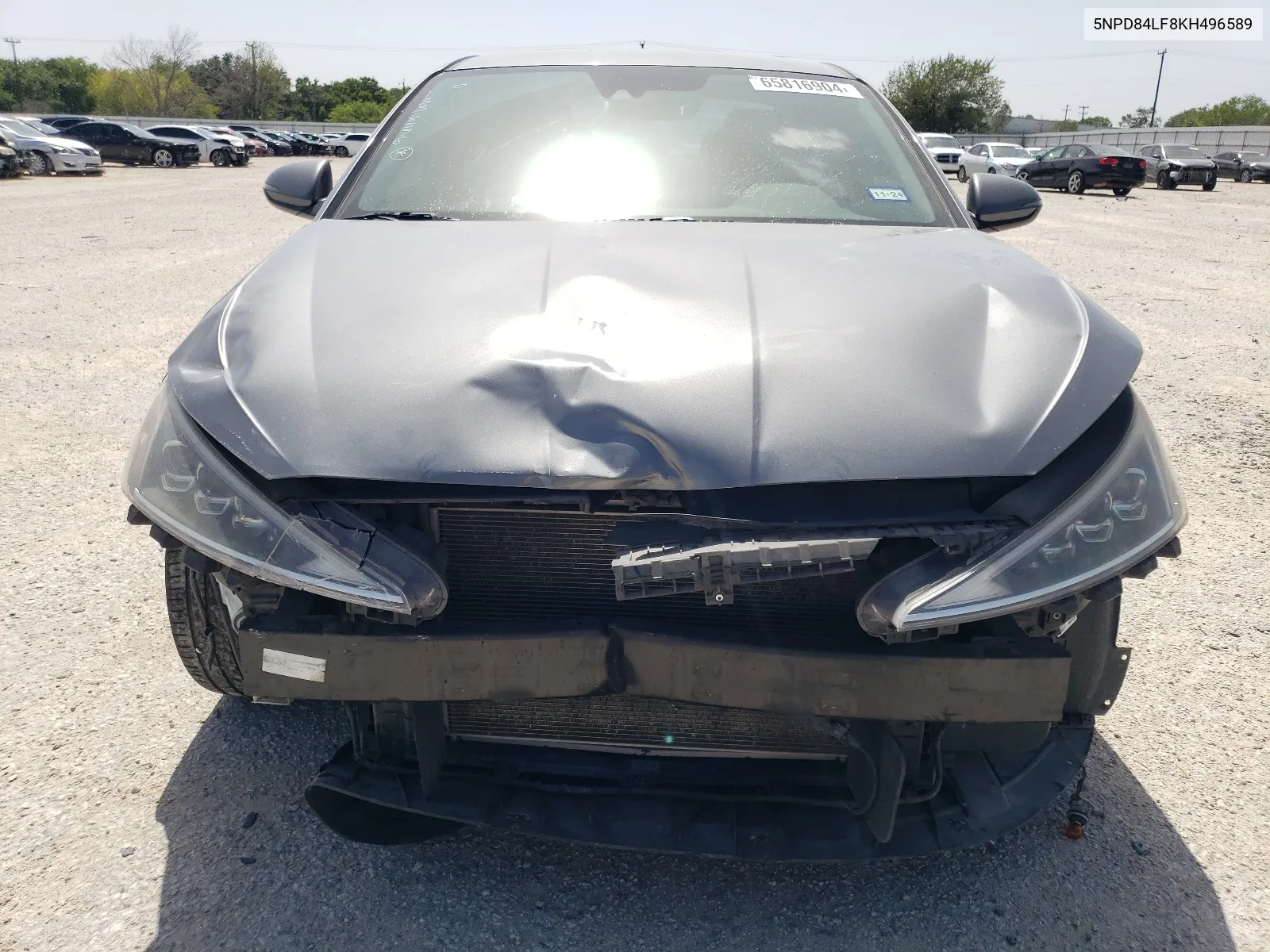 2019 Hyundai Elantra Sel VIN: 5NPD84LF8KH496589 Lot: 65816904