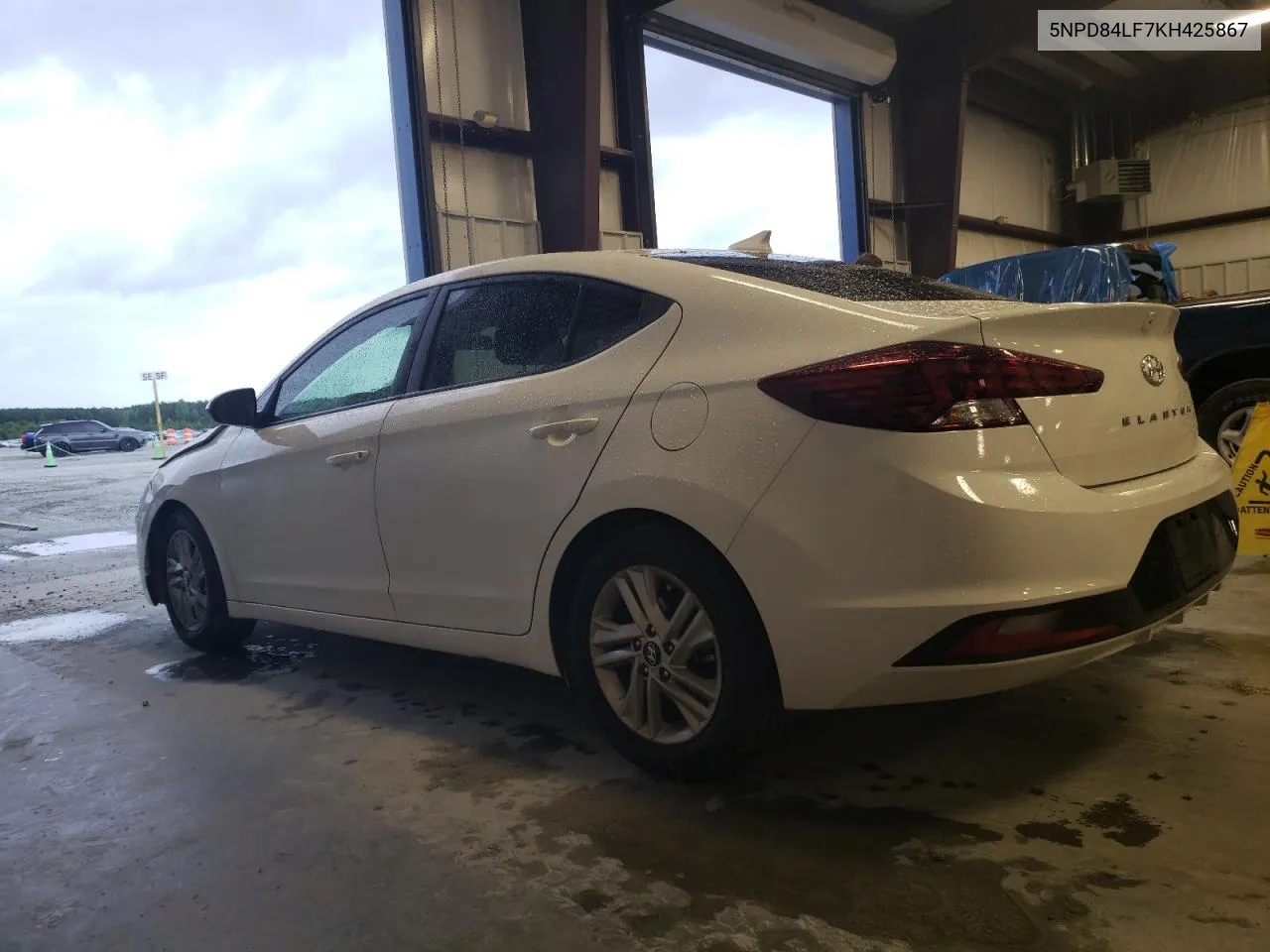 5NPD84LF7KH425867 2019 Hyundai Elantra Sel