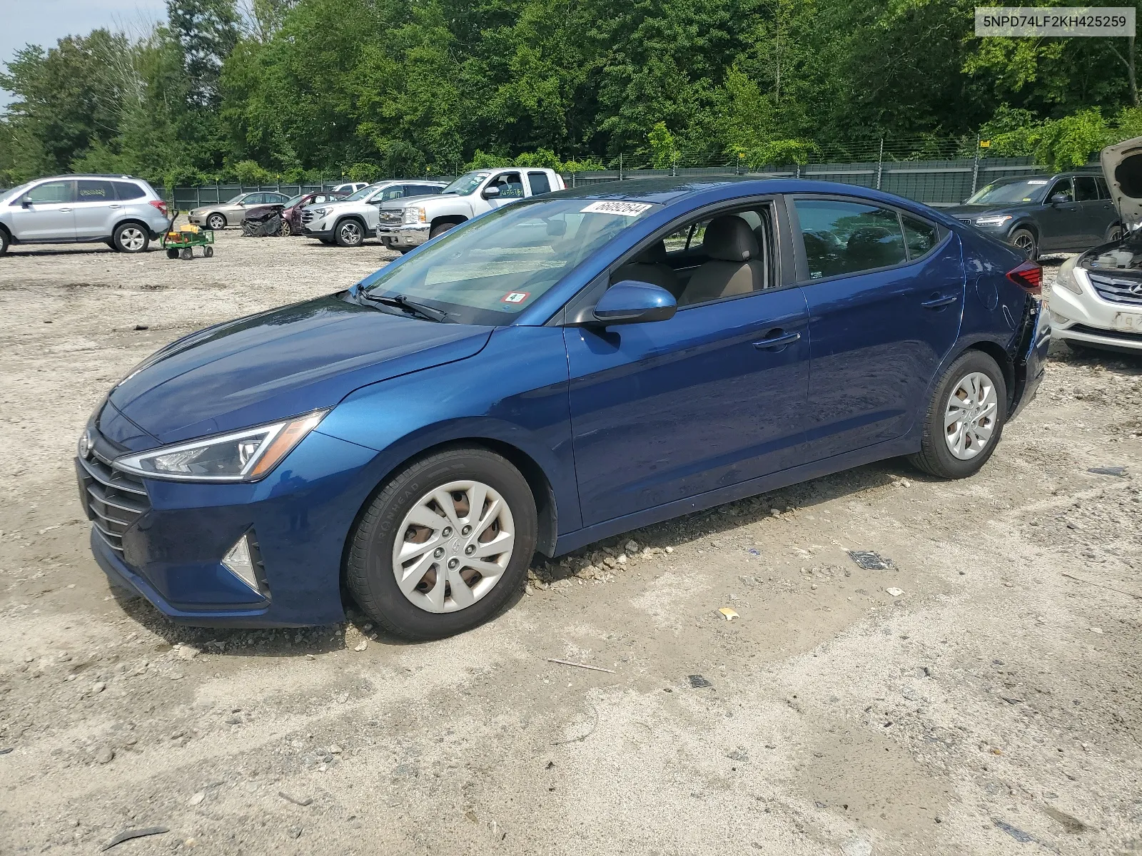 2019 Hyundai Elantra Se VIN: 5NPD74LF2KH425259 Lot: 66092644