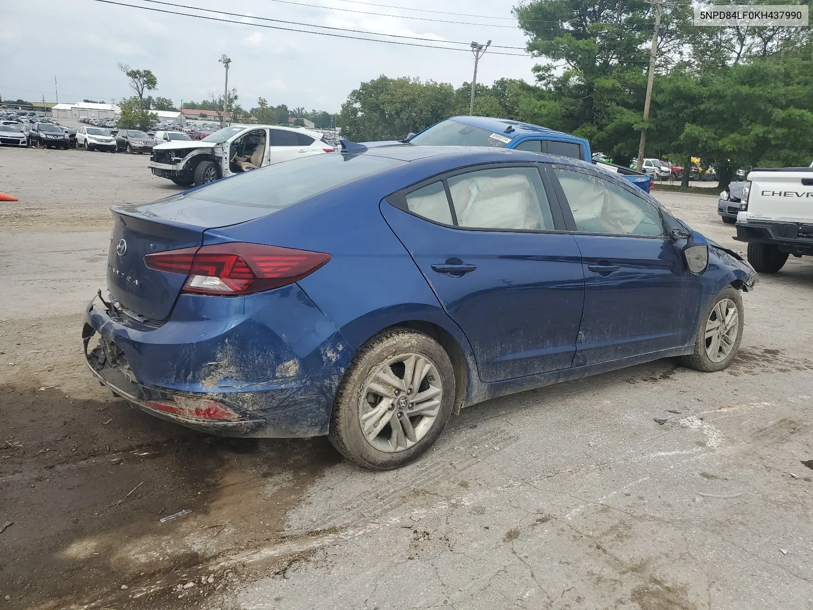 2019 Hyundai Elantra Sel VIN: 5NPD84LF0KH437990 Lot: 66270034