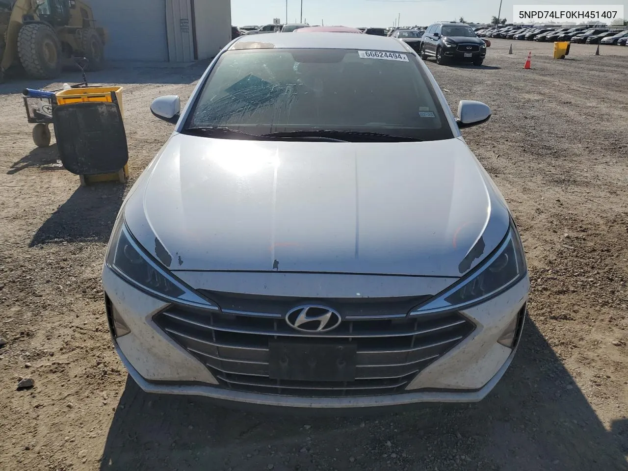 2019 Hyundai Elantra Se VIN: 5NPD74LF0KH451407 Lot: 66624494