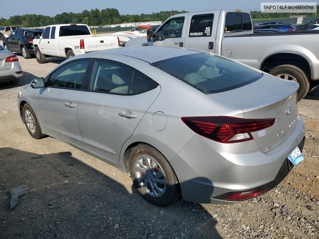 5NPD74LF4KH469098 2019 Hyundai Elantra Se