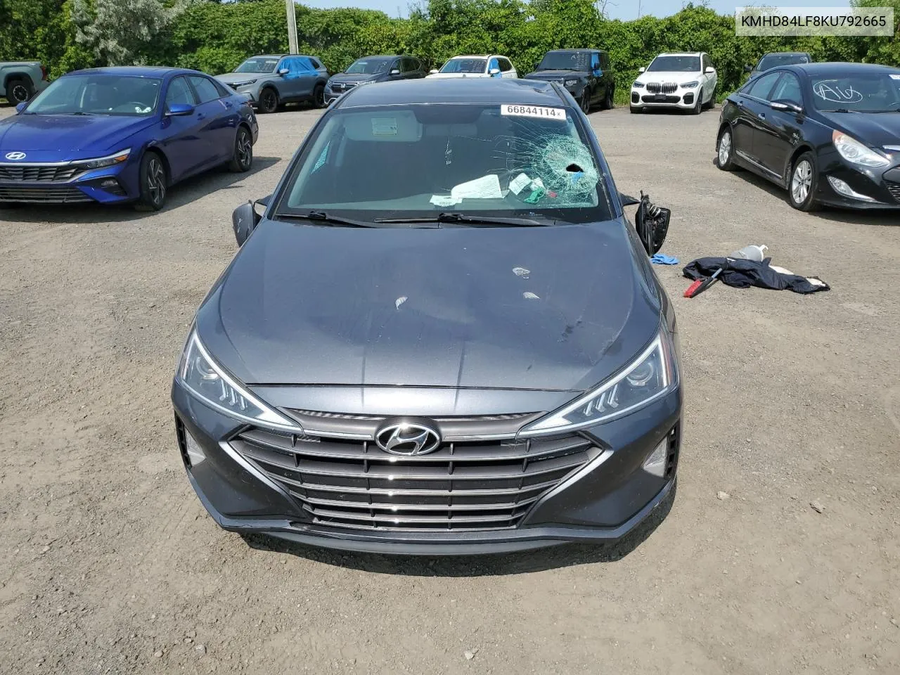 2019 Hyundai Elantra Sel VIN: KMHD84LF8KU792665 Lot: 66844114