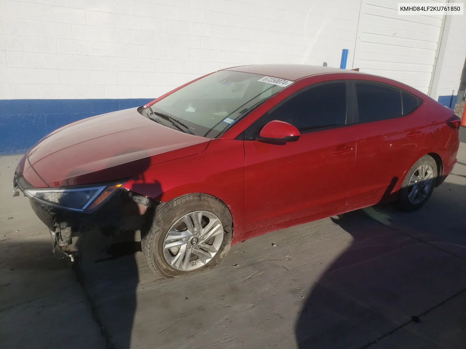 KMHD84LF2KU761850 2019 Hyundai Elantra Sel