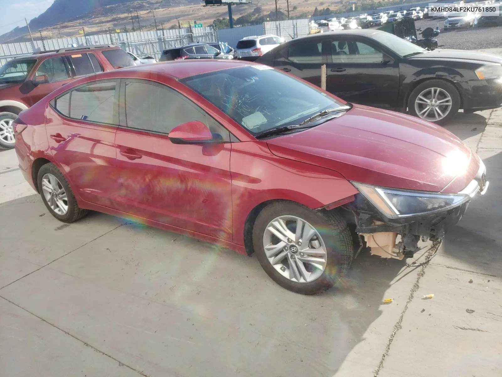 KMHD84LF2KU761850 2019 Hyundai Elantra Sel